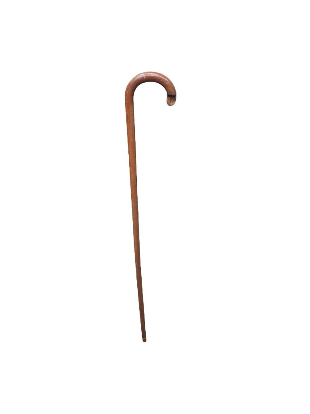 Vintage Wooden Walking Cane Stick Curved Handle Classic Traditional Solid 36"